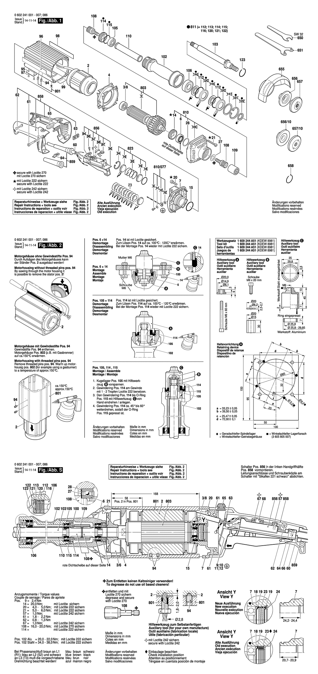 Bosch 2 241 / 0602241001 / --- 265 Volt Spare Parts