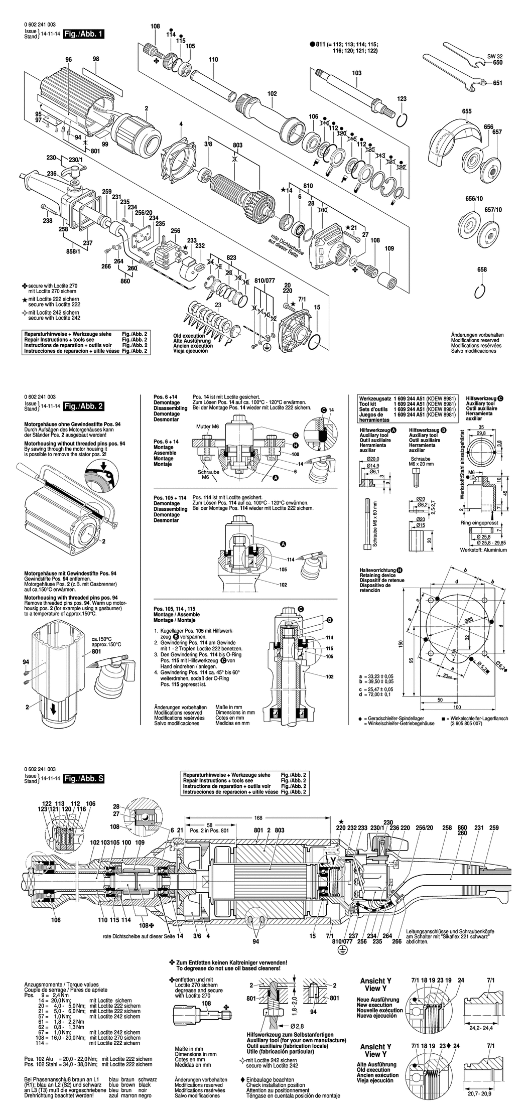 Bosch 2 241 / 0602241003 / --- 265 Volt Spare Parts