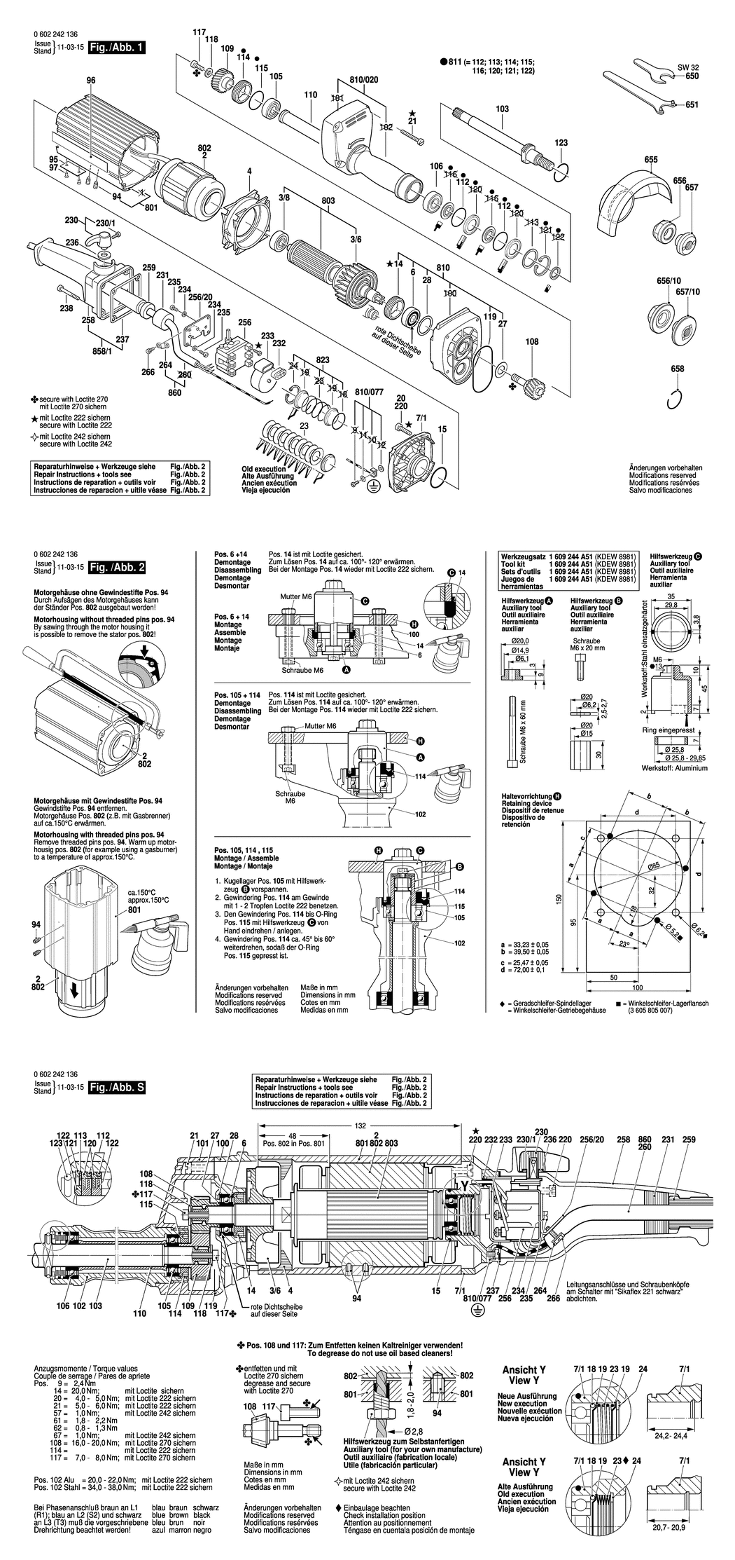 Bosch 2 242 / 0602242136 / --- Spare Parts
