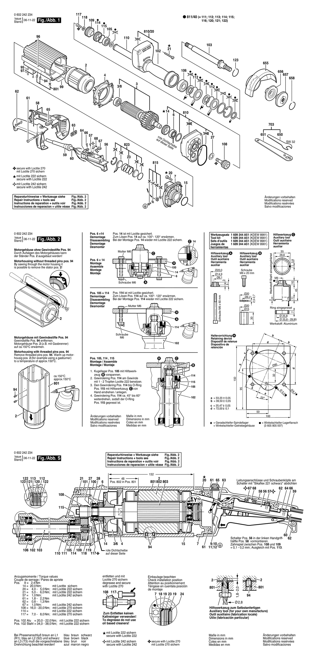 Bosch ---- / 0602242234 / --- Spare Parts