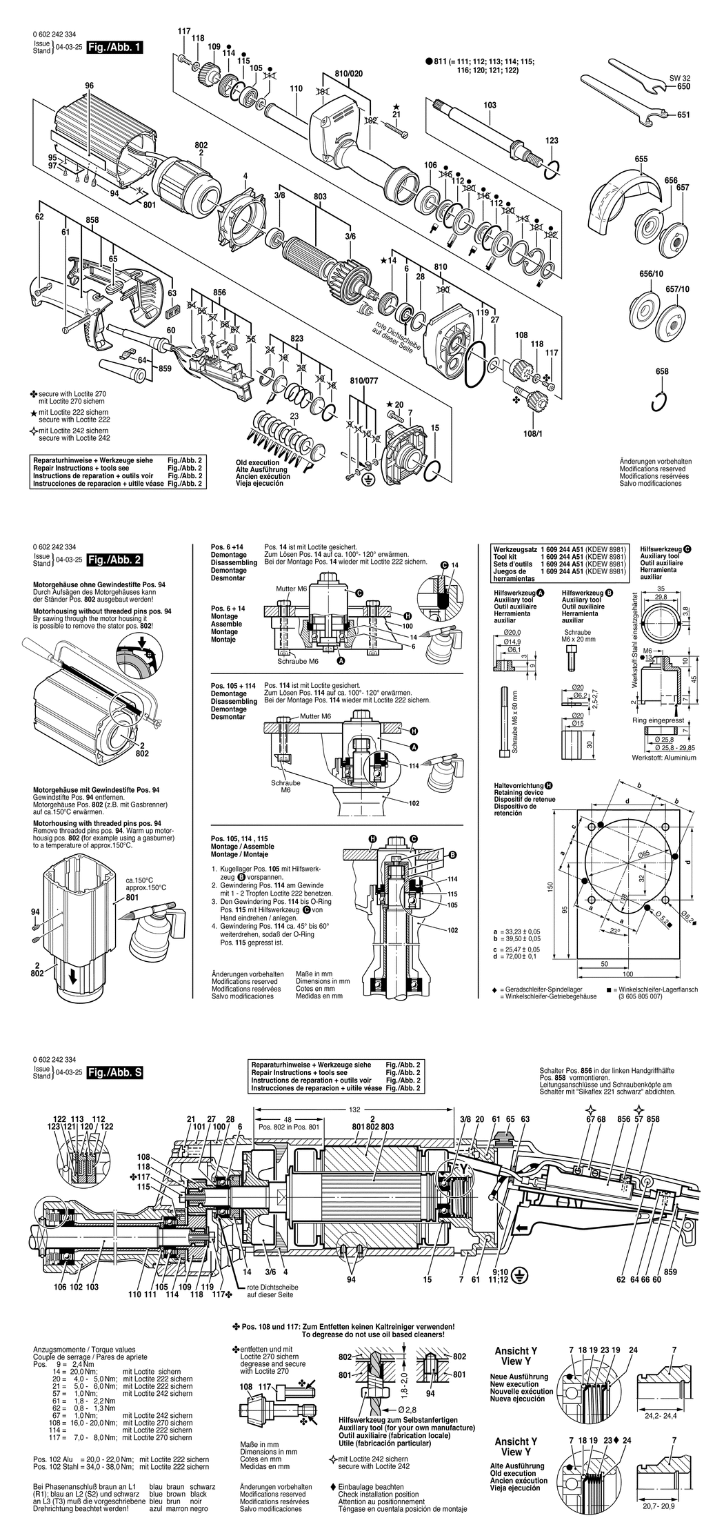 Bosch ---- / 0602242334 / --- Spare Parts