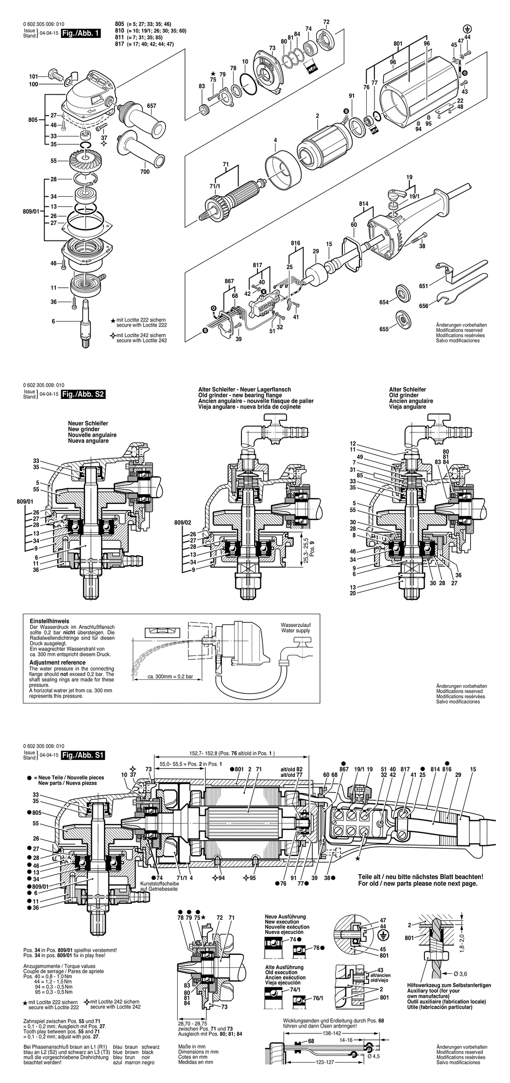 Bosch ---- / 0602305009 / --- 72 Volt Spare Parts