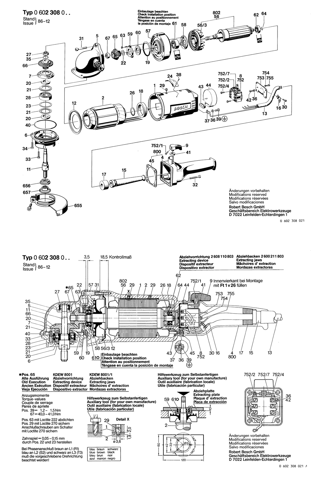 Bosch ---- / 0602308029 / --- Spare Parts