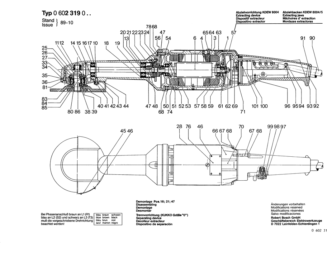 Bosch ---- / 0602319004 / --- Spare Parts