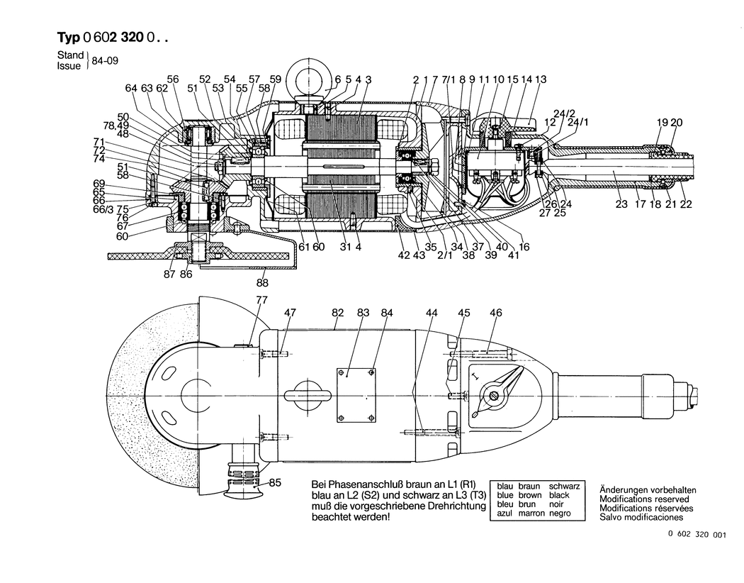 Bosch ---- / 0602320001 / --- 265 Volt Spare Parts