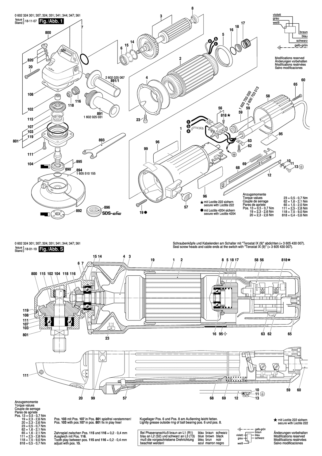 Bosch ---- / 0602324304 / --- 135 Volt Spare Parts