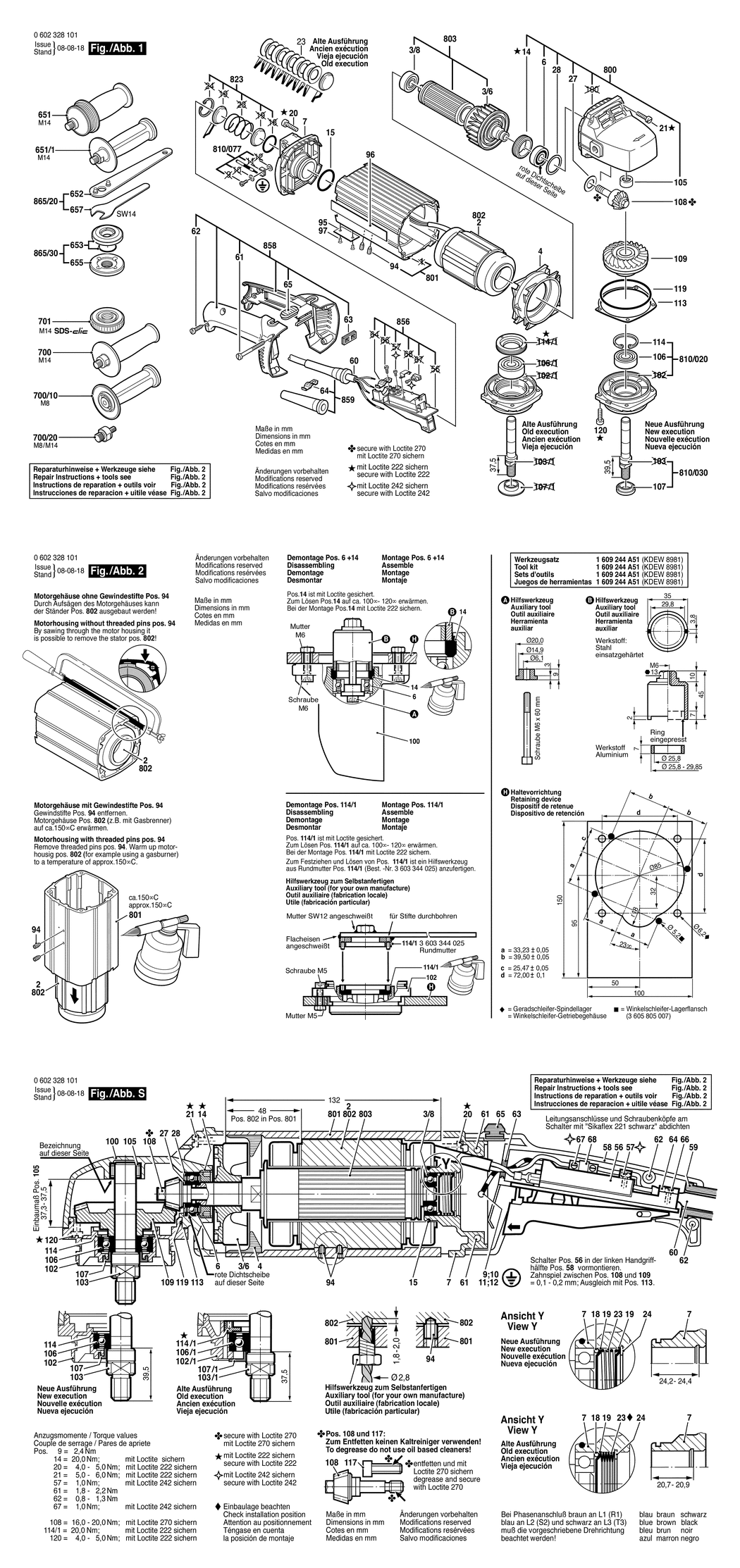 Bosch ---- / 0602328101 / --- 265 Volt Spare Parts