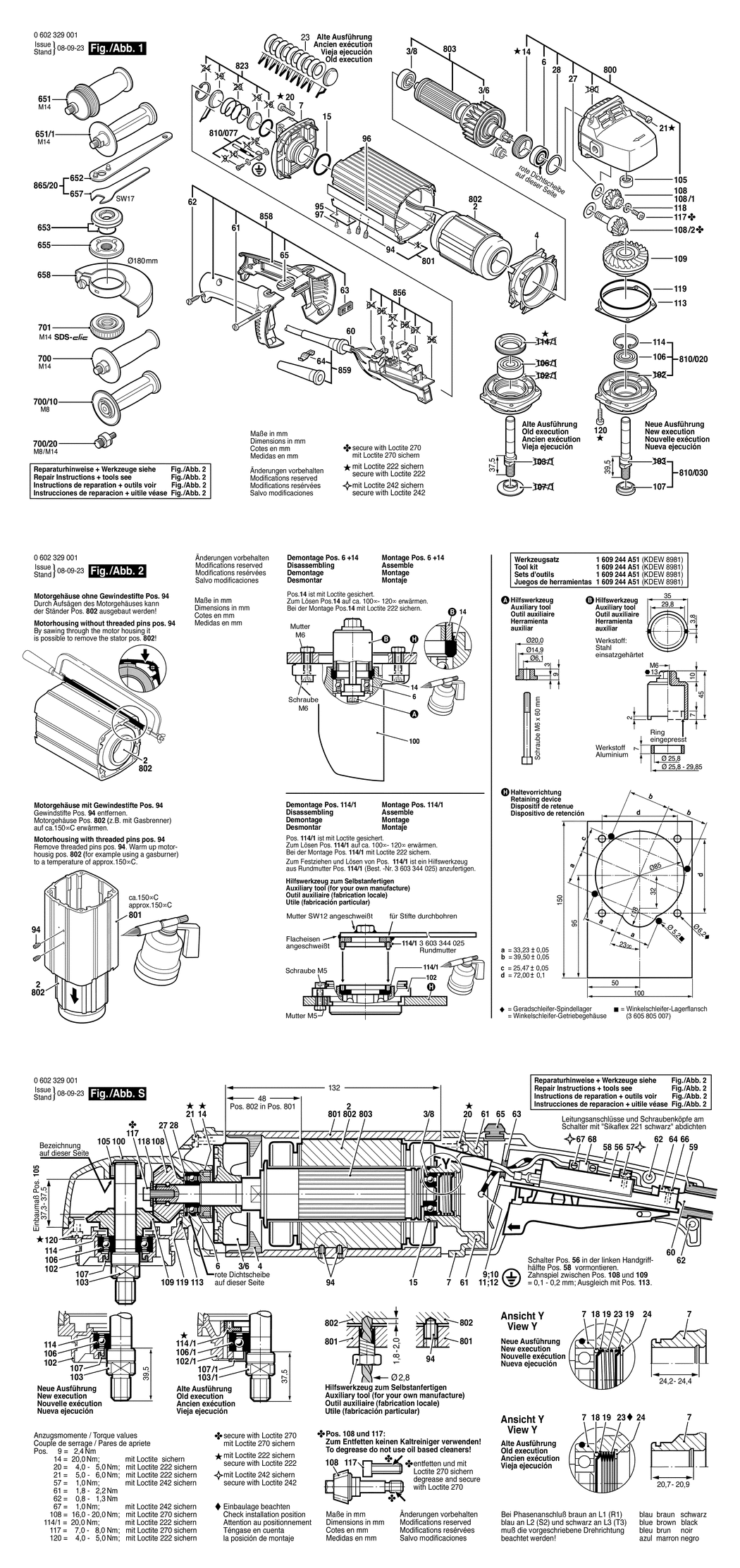 Bosch ---- / 0602329001 / --- 265 Volt Spare Parts