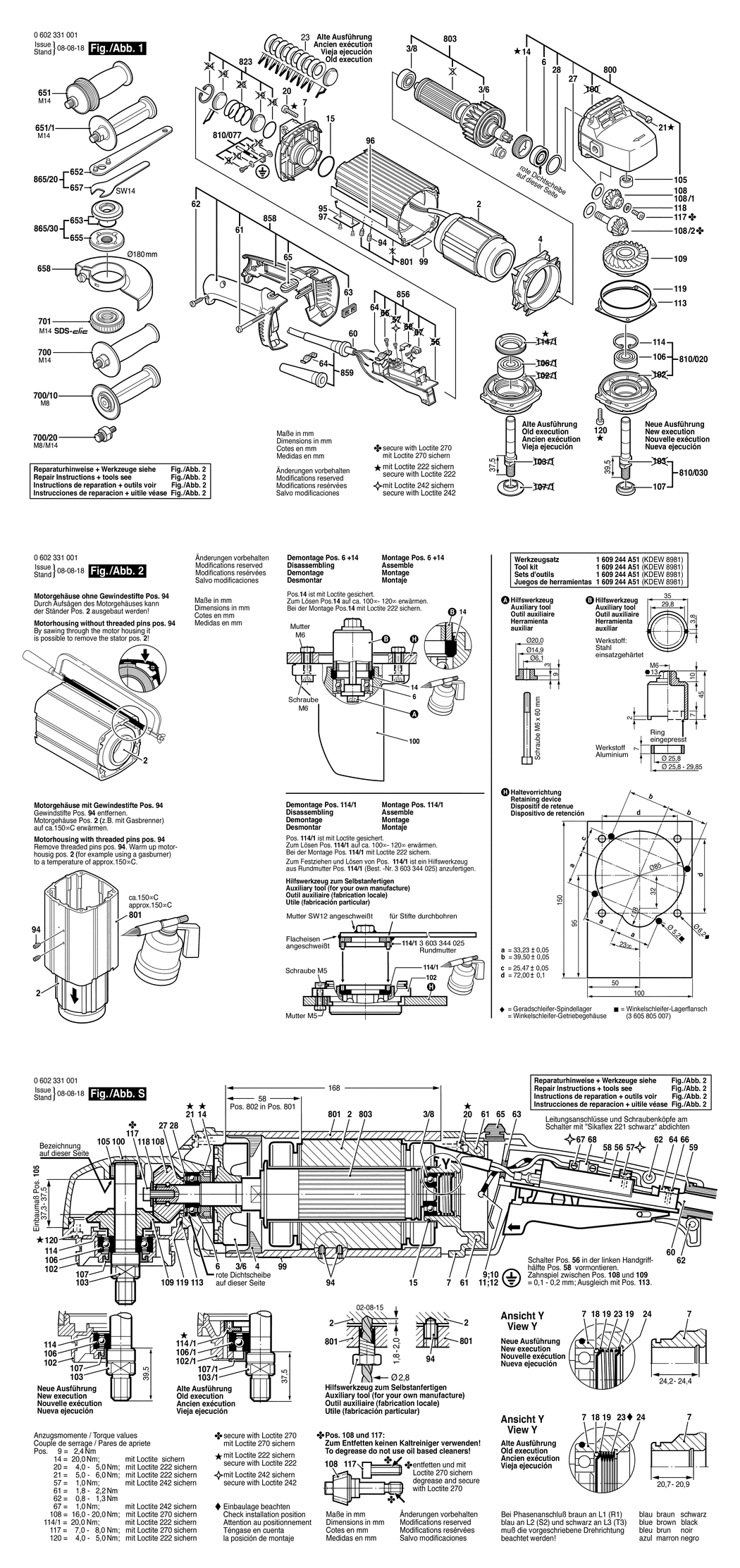 Bosch ---- / 0602331002 / --- 265 Volt Spare Parts