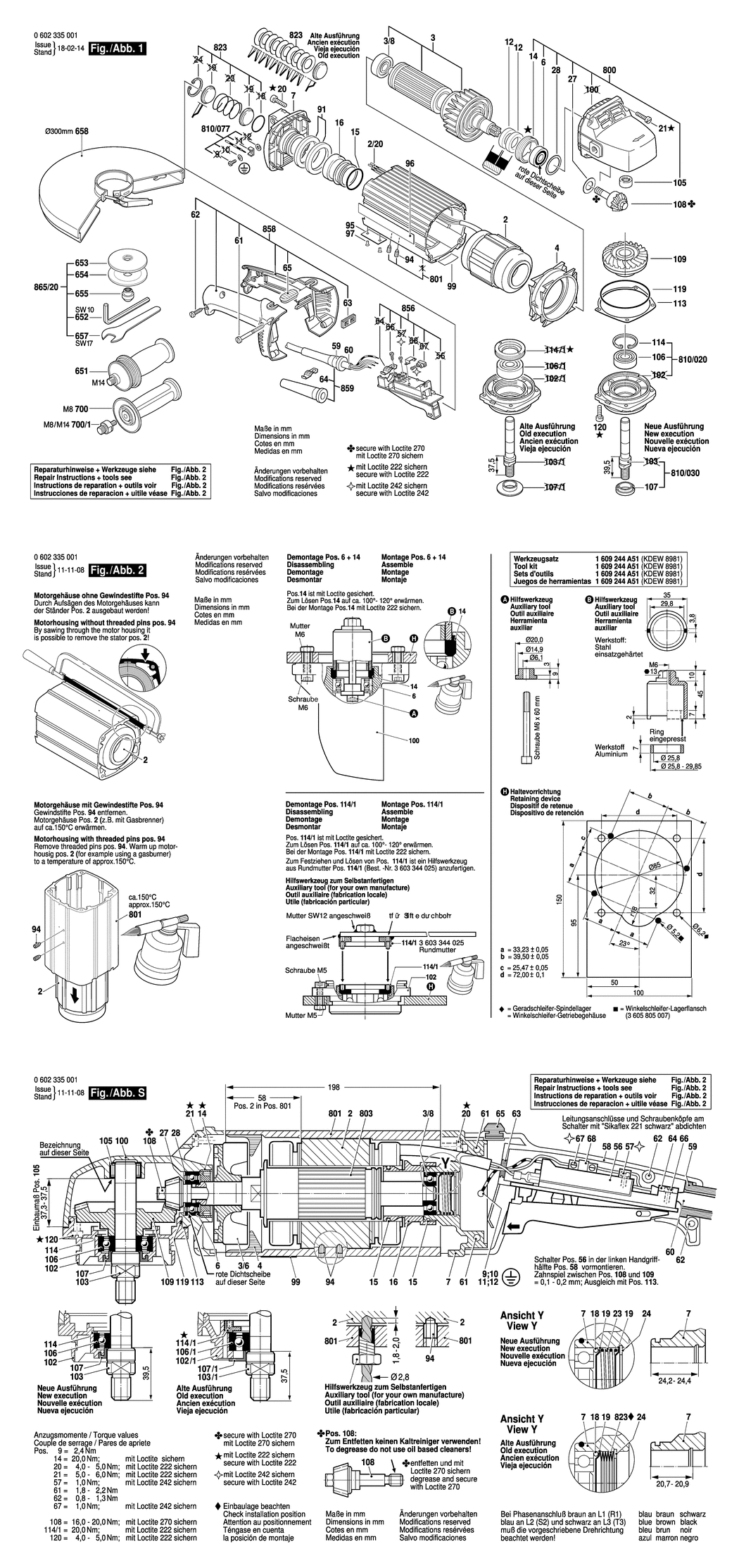 Bosch ---- / 0602335001 / --- 265 Volt Spare Parts