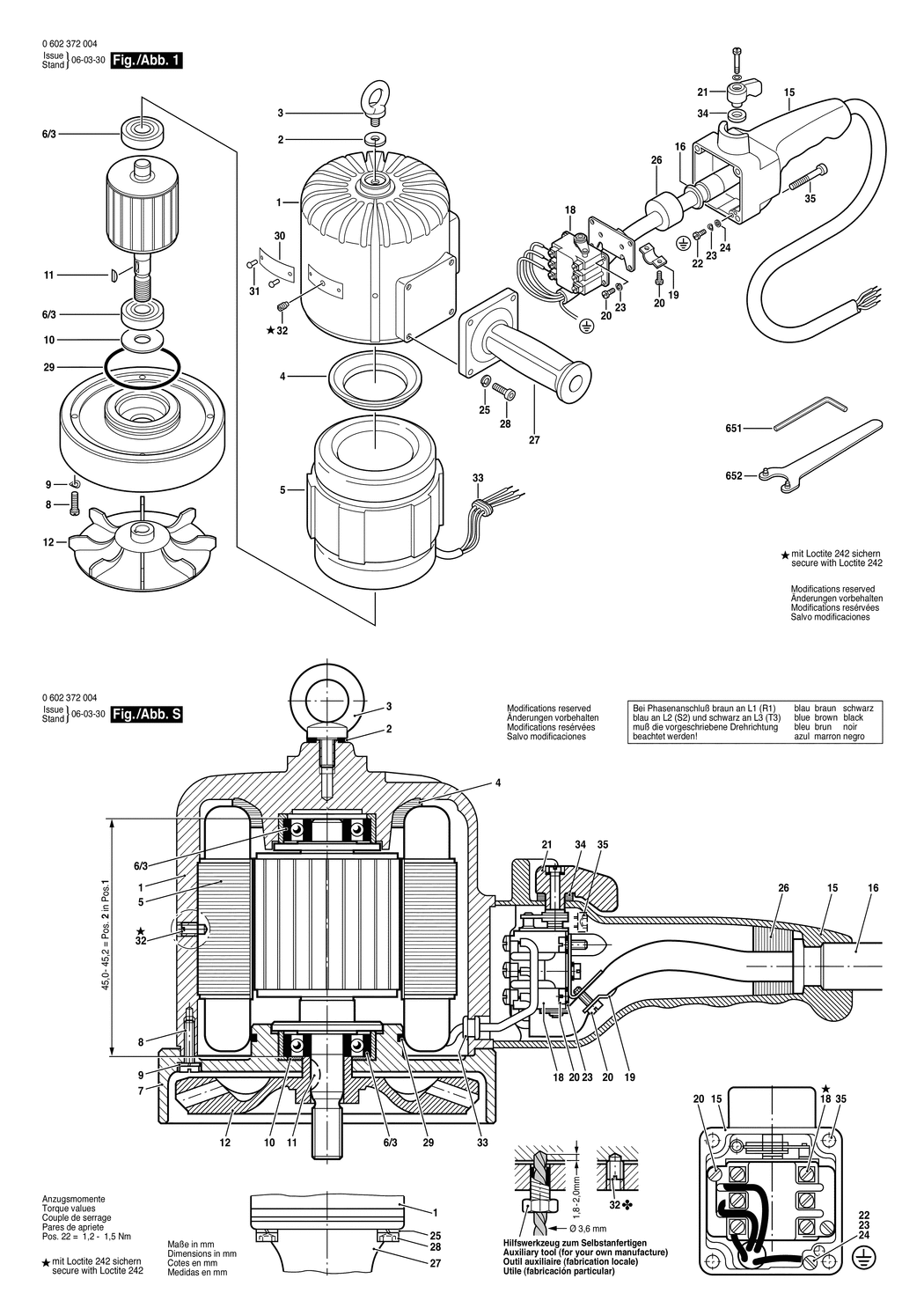 Bosch ---- / 0602372001 / --- 265 Volt Spare Parts