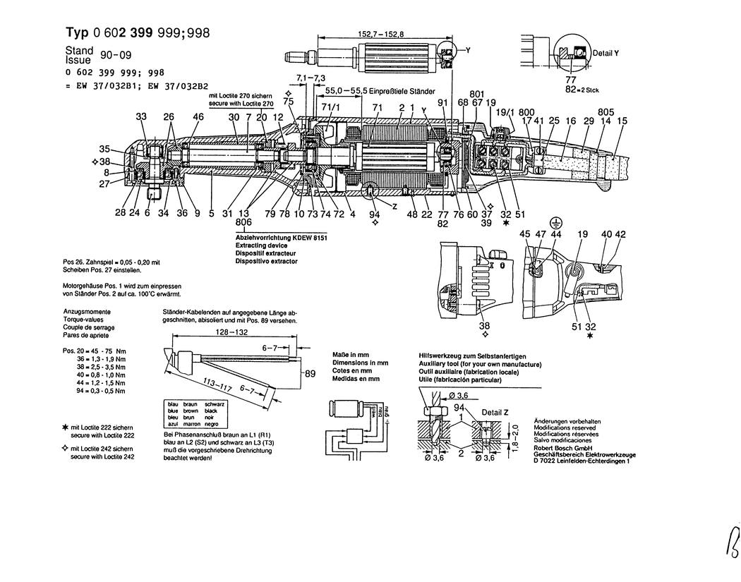 Bosch ---- / 0602399998 / --- Spare Parts