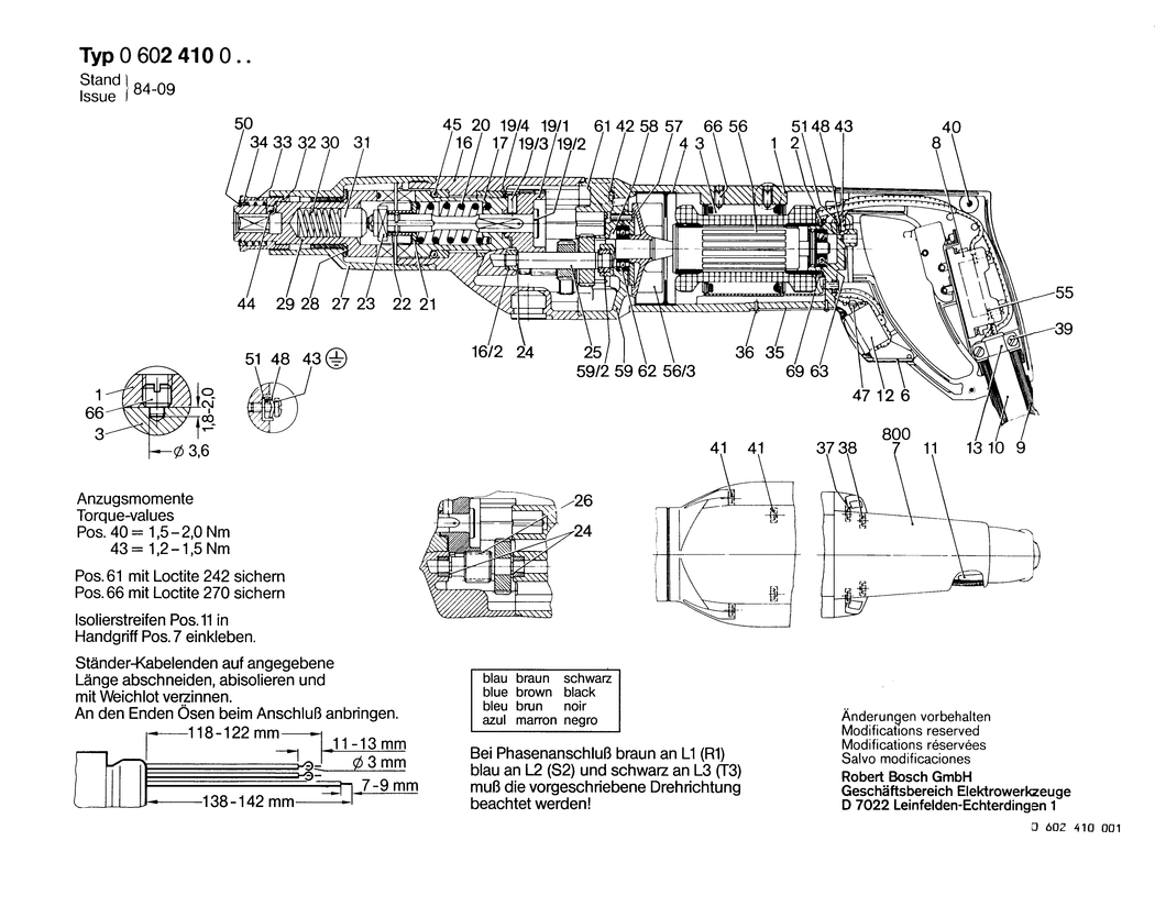 Bosch ---- / 0602410001 / --- Spare Parts