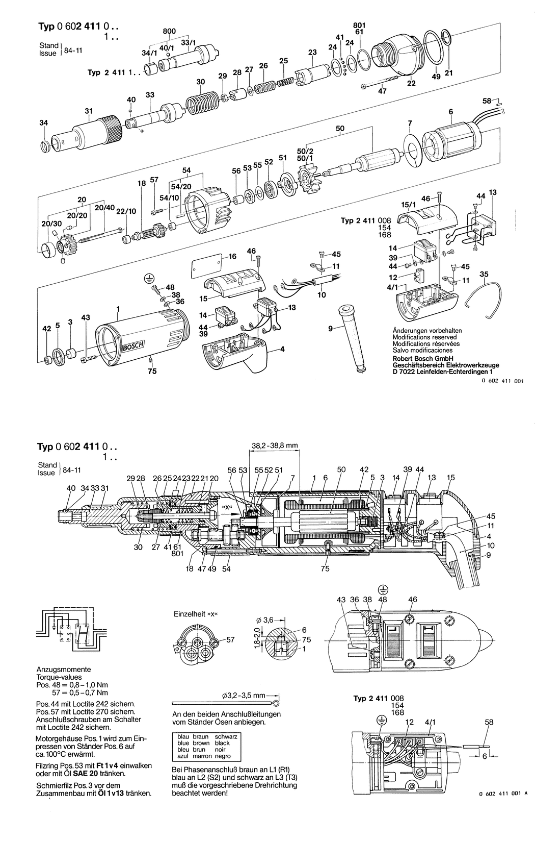 Bosch ---- / 0602411004 / --- Spare Parts