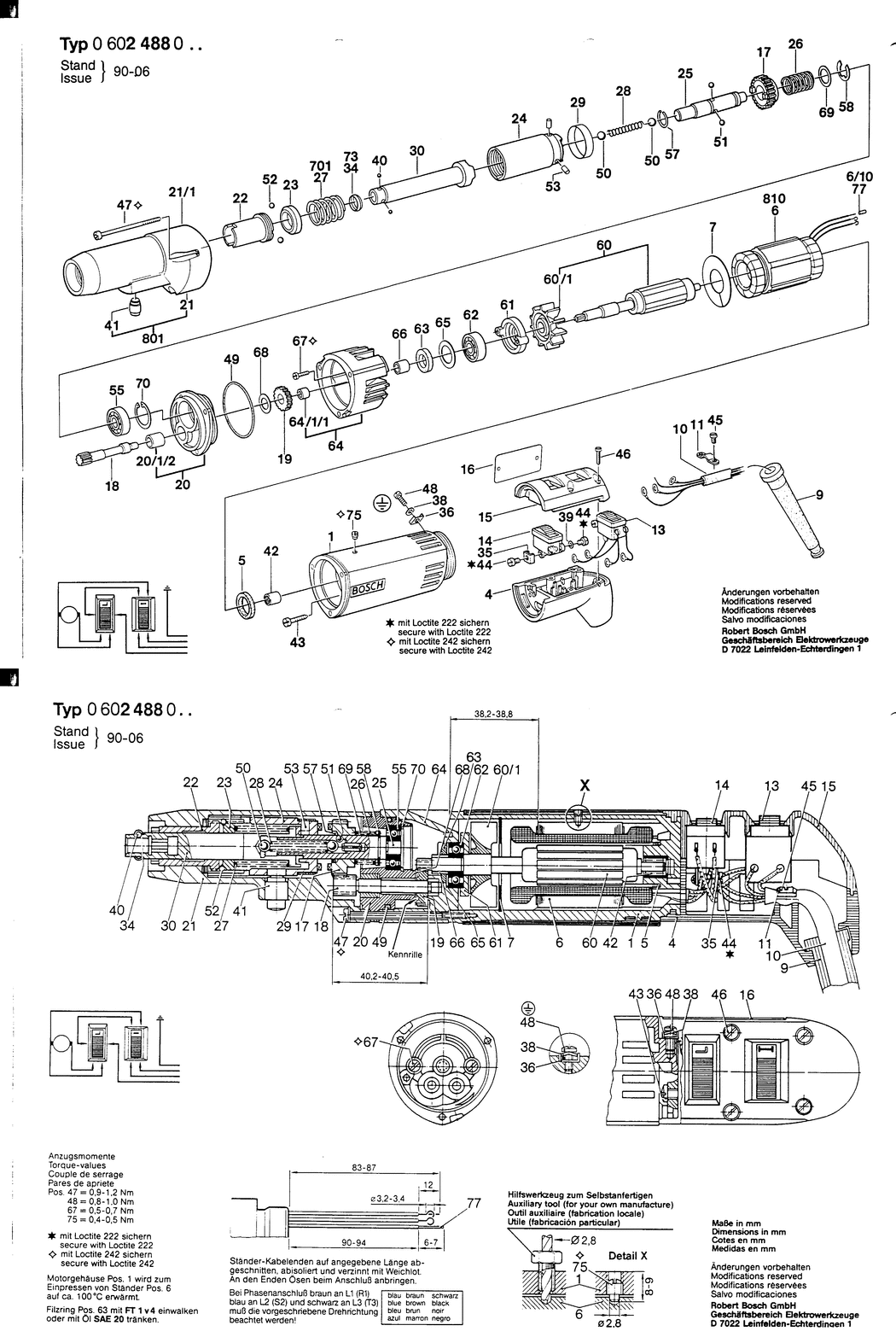 Bosch ---- / 0602488018 / --- Spare Parts