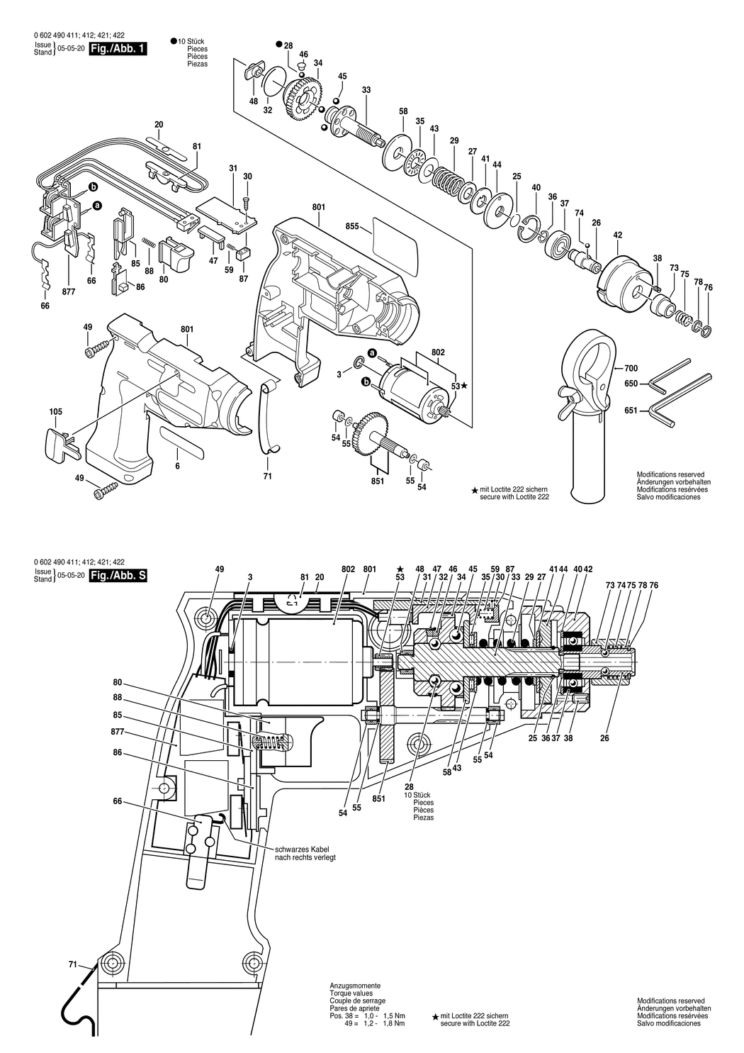 Bosch ---- / 0602490411 / --- 12 Volt Spare Parts