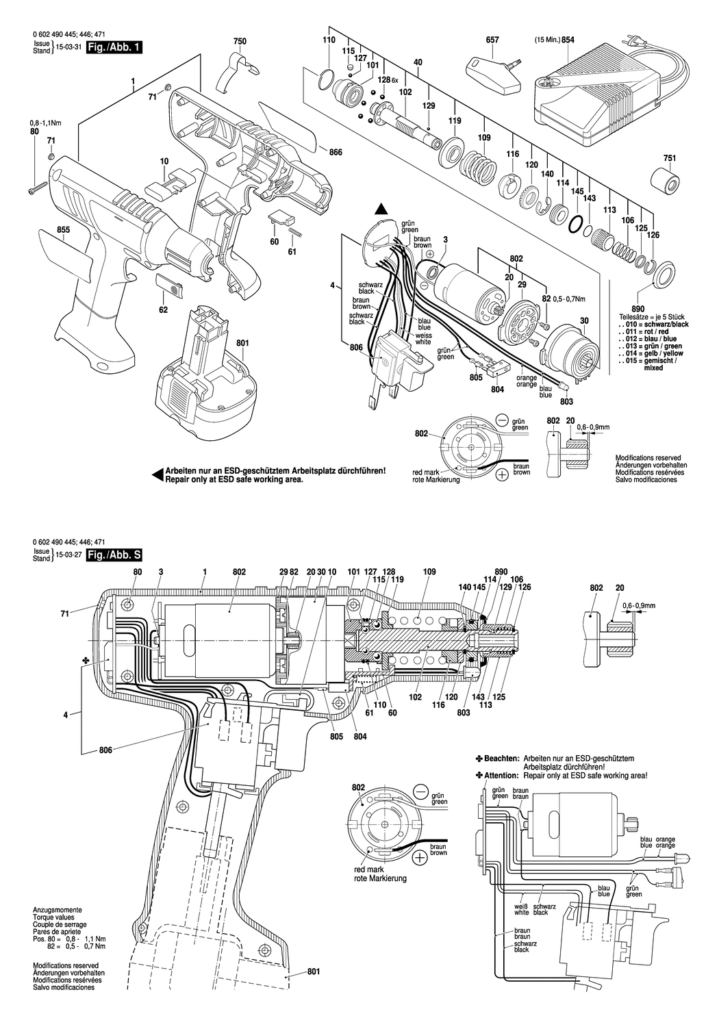 Bosch EXACT 1100 / 0602490445 / --- 9.6 Volt Spare Parts