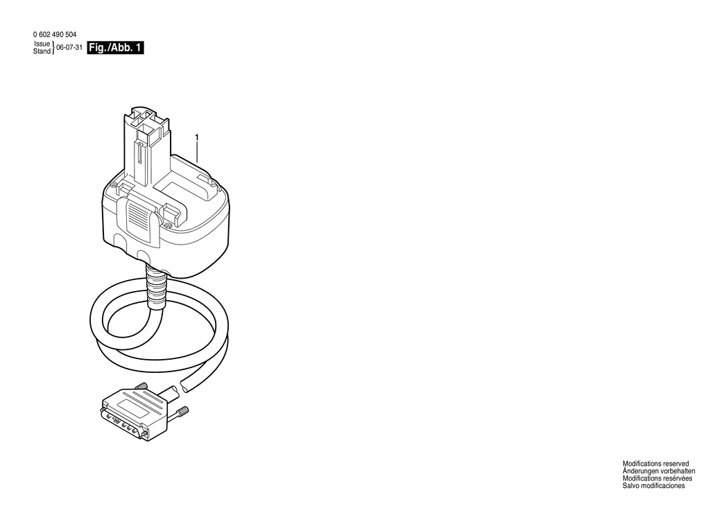 Bosch 4 EXACT / 0602490504 / --- 12 Volt Spare Parts