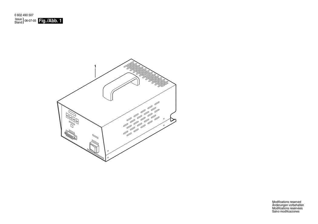 Bosch 4 EXACT / 0602490507 / --- 230 Volt Spare Parts