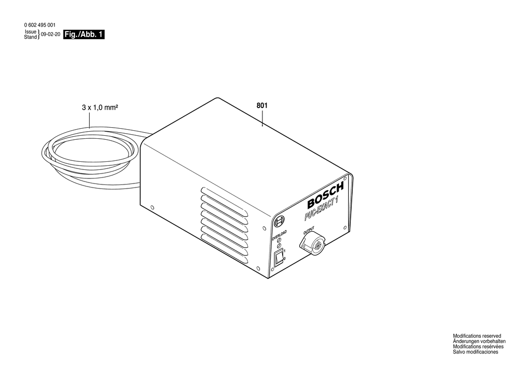 Bosch PUC-EXACT 1 / 0602495001 / --- Spare Parts