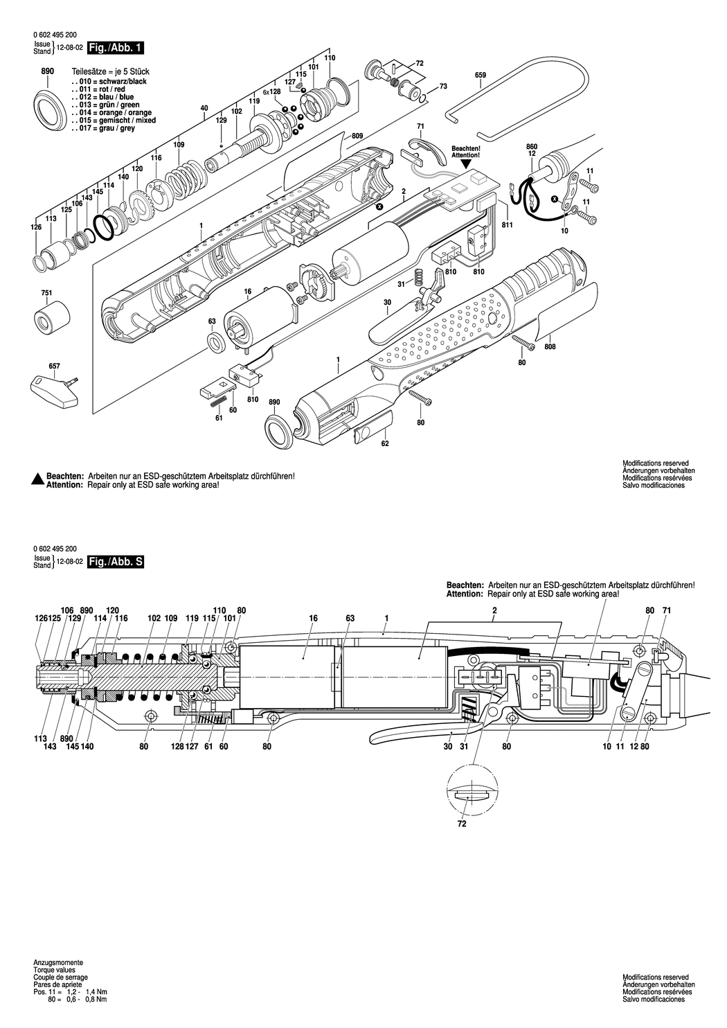 Bosch C-EXACT 2 / 0602495203 / --- Spare Parts