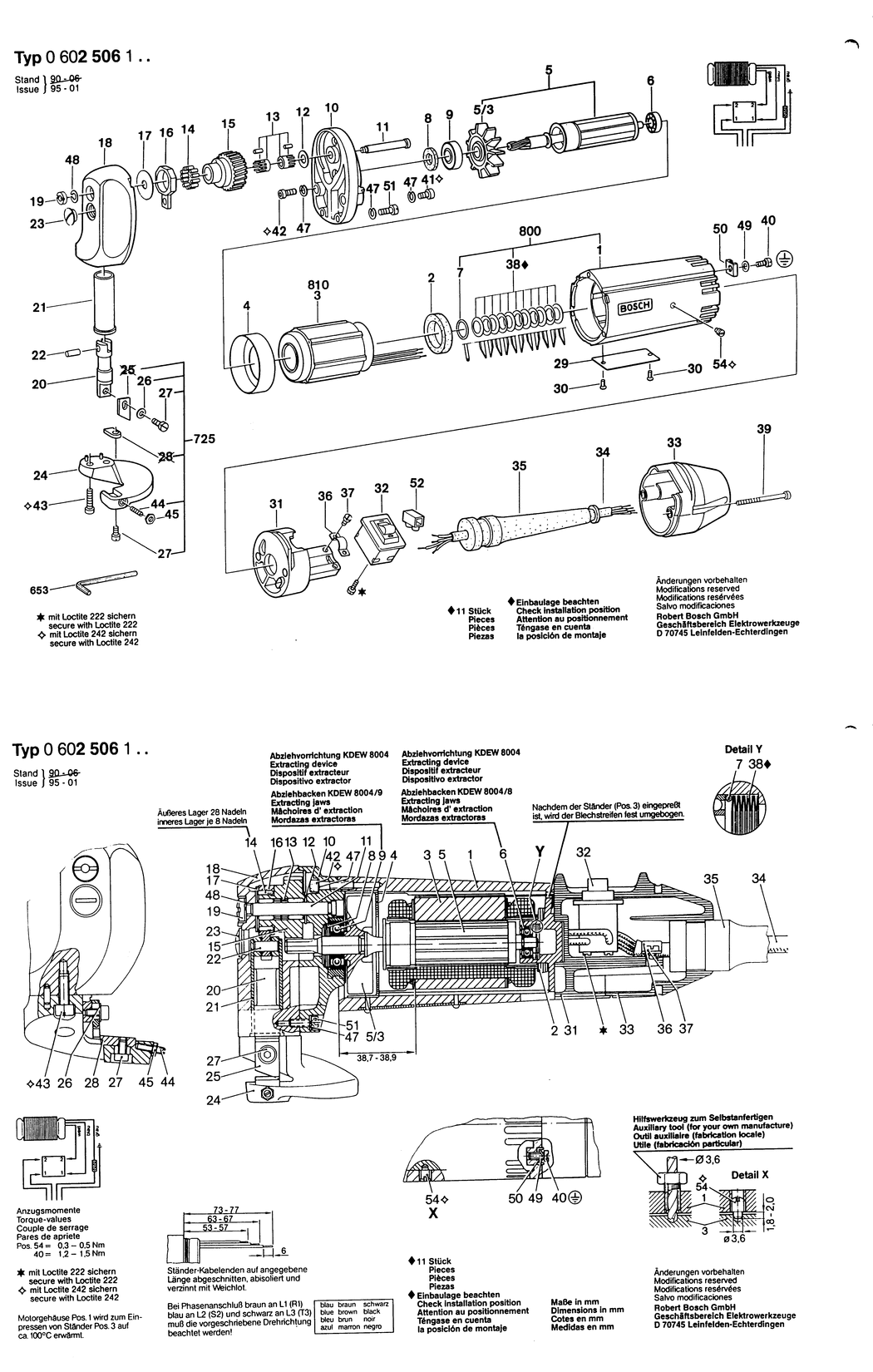 Bosch GR.55 / 0602506107 / --- 72 Volt Spare Parts