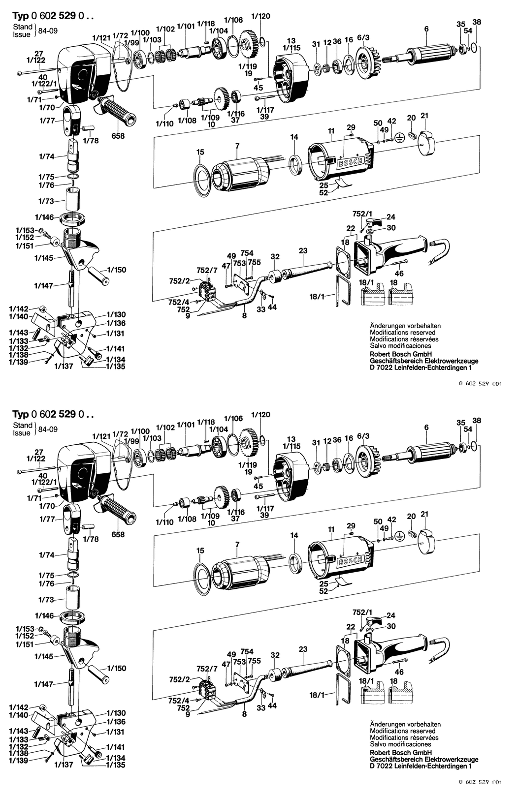 Bosch GR.88 / 0602529004 / --- 135 Volt Spare Parts