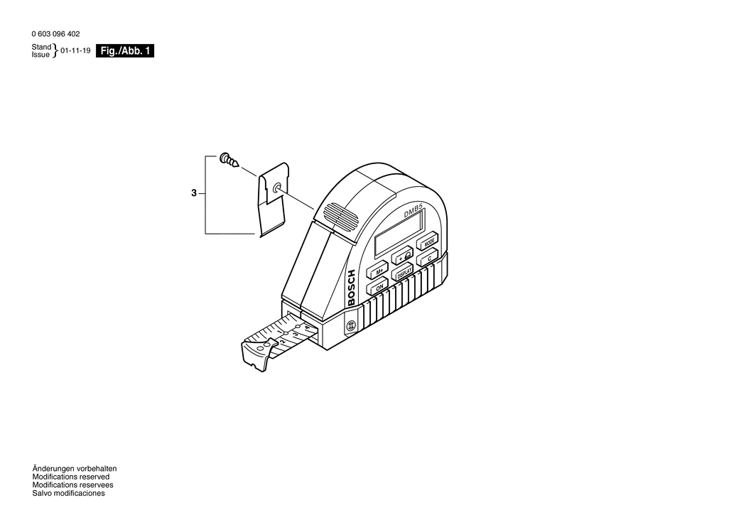 Bosch DMB 5 PLUS / 0603096402 / --- Spare Parts