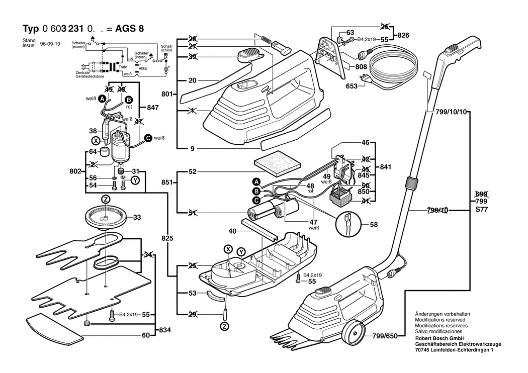 Bosch ---- / 0603231001 / EU 110 Volt Spare Parts