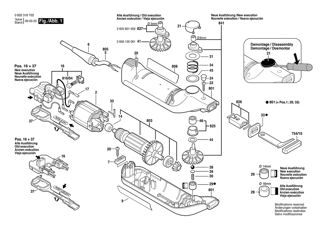 Bosch PSE 180 E / 0603316703 / EU 230 Volt Spare Parts