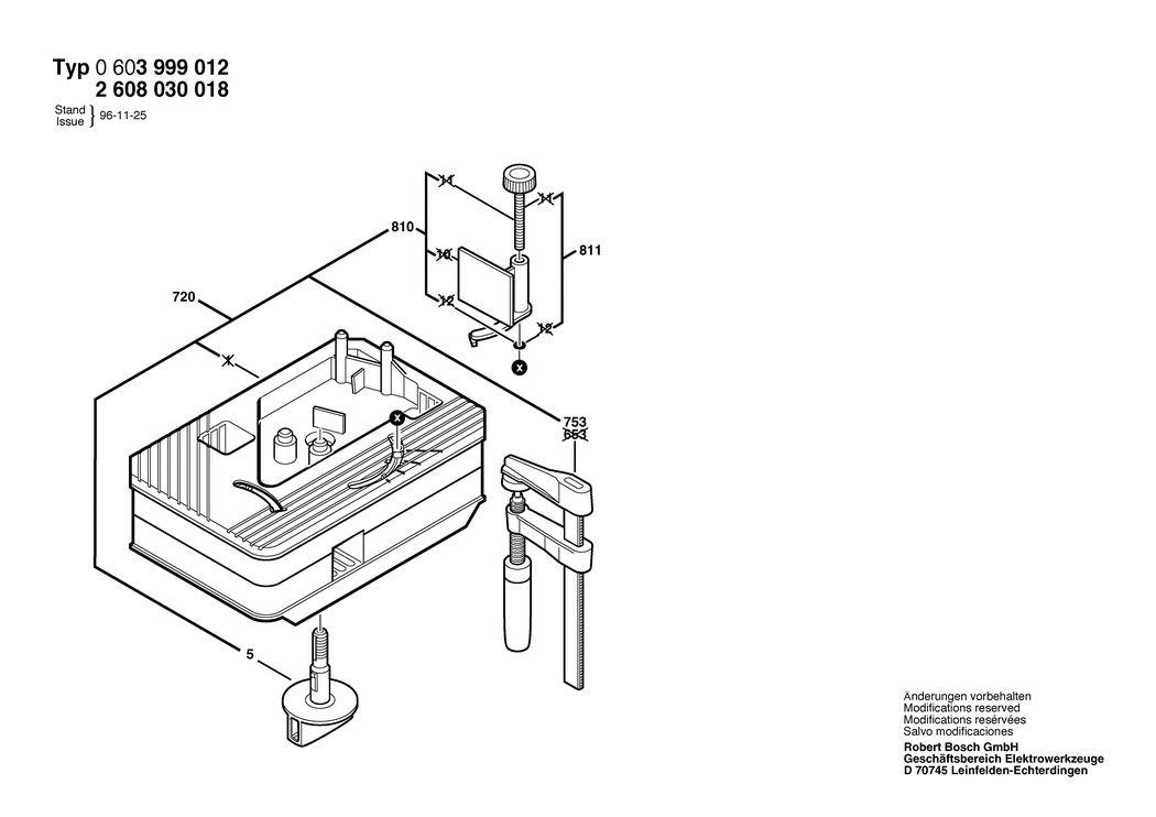 Bosch ---- / 0603999012 / --- Spare Parts