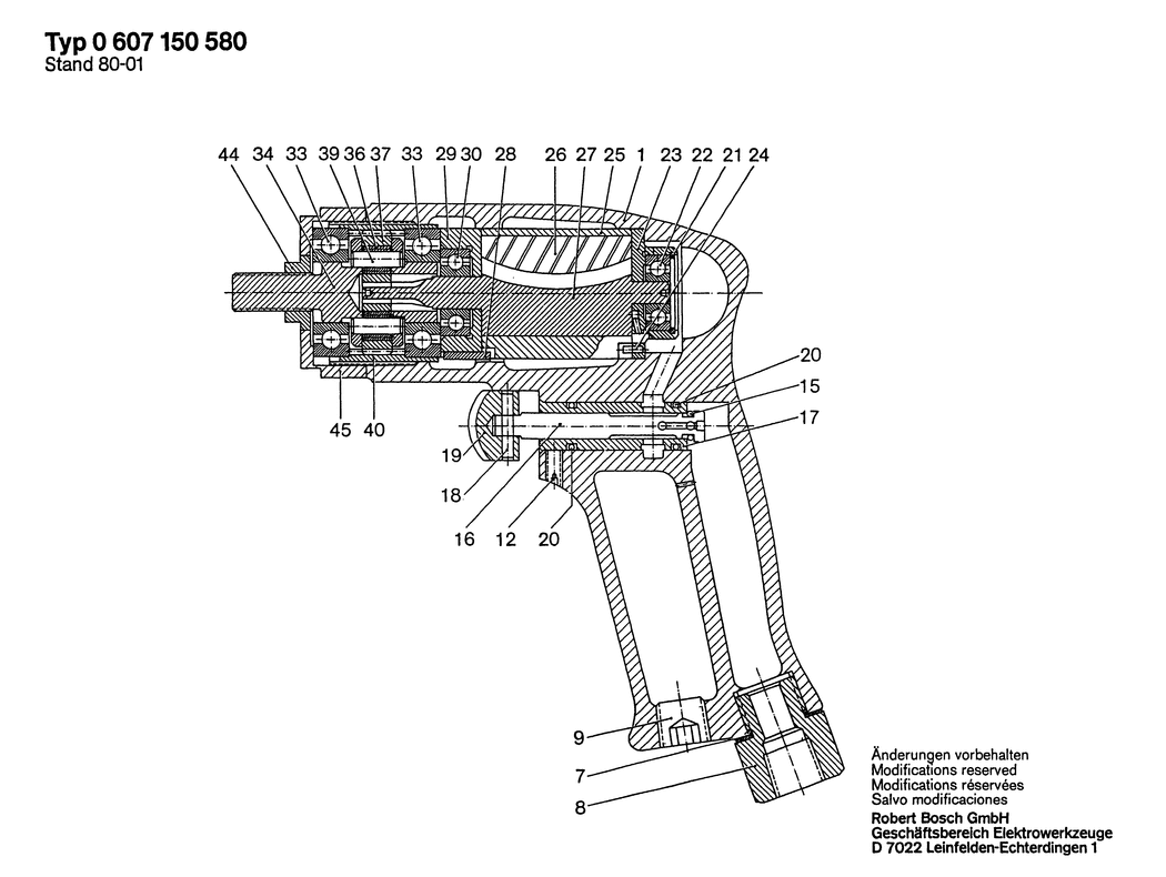 Bosch ---- / 0607150580 / --- Spare Parts