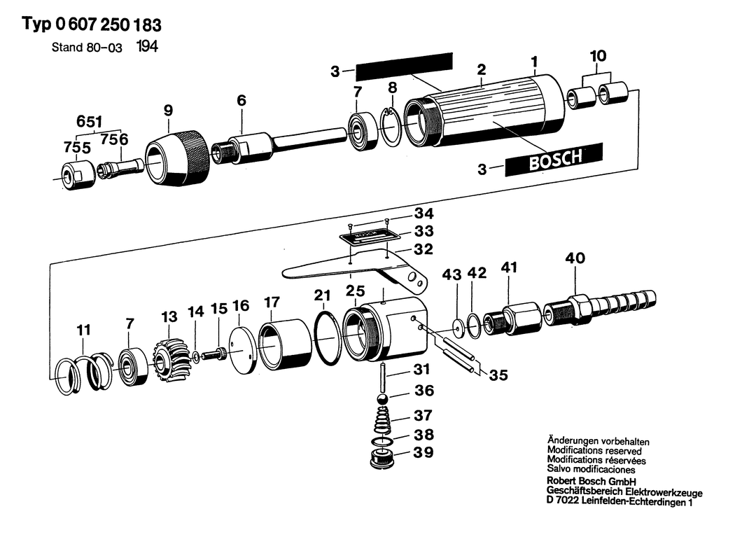 Bosch 50 WATT-SERIE / 0607250183 / --- Spare Parts