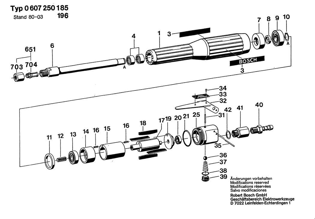 Bosch 50 WATT-SERIE / 0607250185 / --- Spare Parts