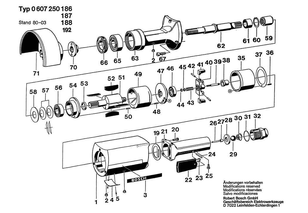 Bosch 50 WATT-SERIE / 0607250186 / --- Spare Parts