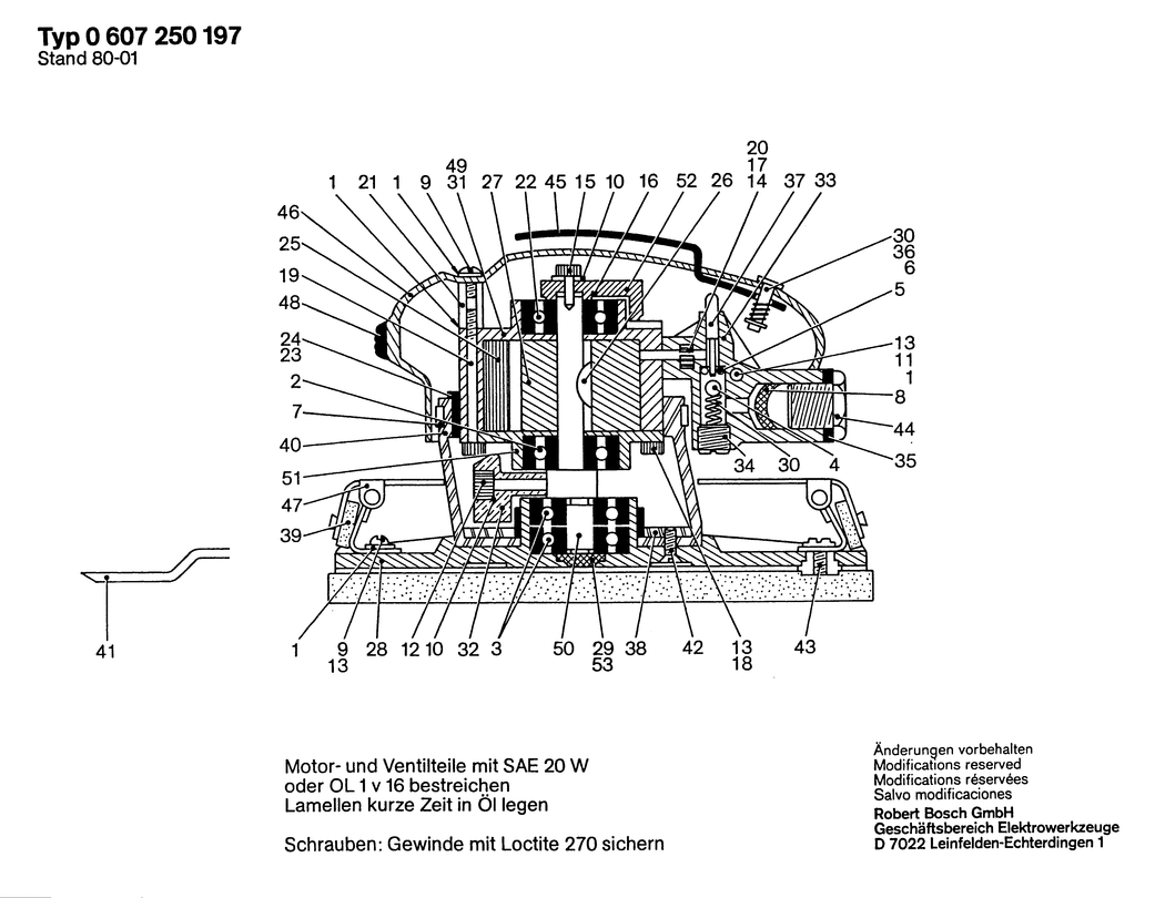 Bosch 50 WATT-SERIE / 0607250197 / --- Spare Parts