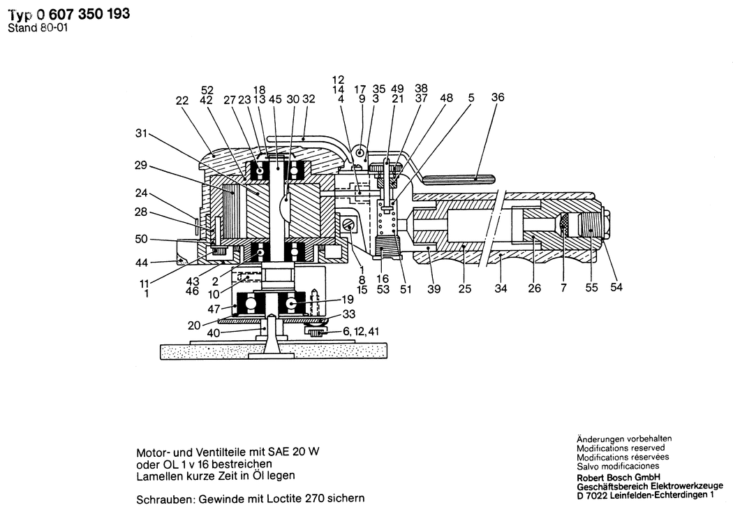 Bosch ---- / 0607350193 / --- Spare Parts