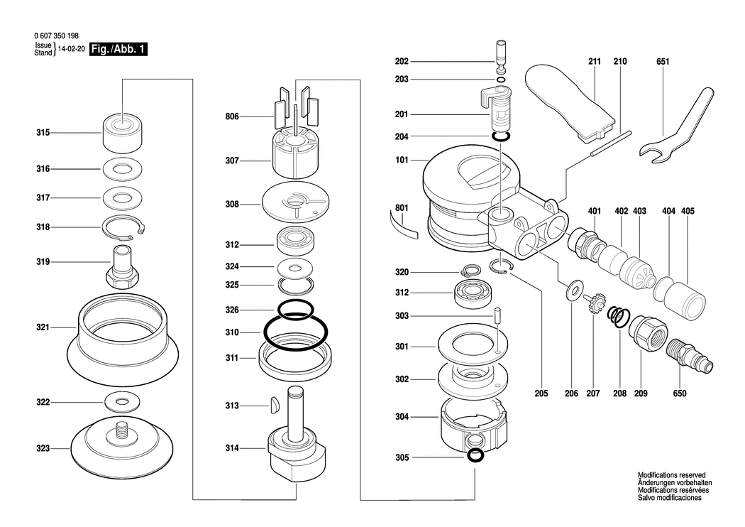Bosch DEX 80 / 0607350198 / --- Spare Parts