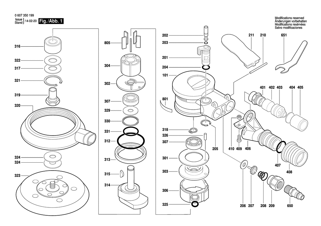 Bosch DEX 150-2.5 / 0607350200 / --- Spare Parts