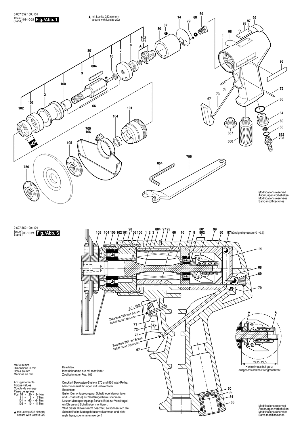 Bosch 550 WATT-SERIE / 0607352100 / --- Spare Parts