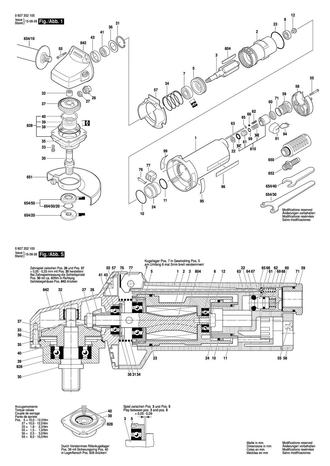 Bosch 550 WATT-SERIE / 0607352105 / --- Spare Parts