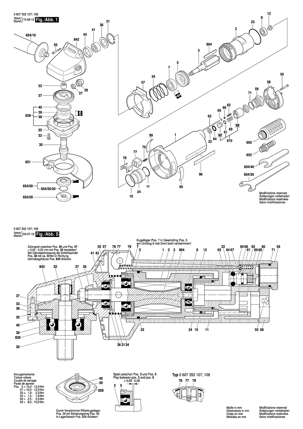 Bosch 550 WATT-SERIE / 0607352107 / --- Spare Parts