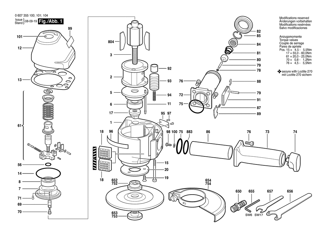 Bosch 2.5 KW / 0607355100 / --- Spare Parts