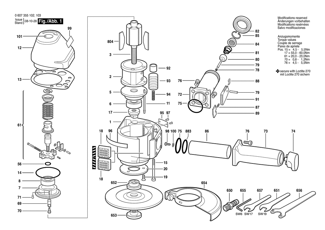 Bosch 2.5 KW / 0607355102 / --- Spare Parts