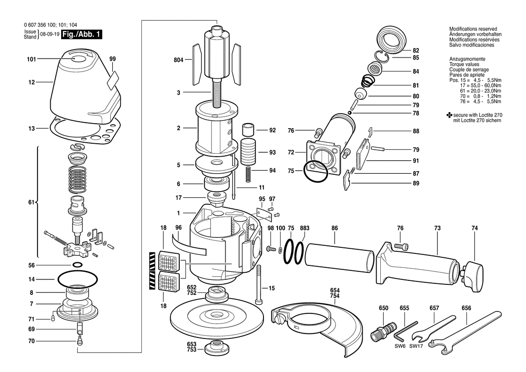 Bosch 3.5 KW / 0607356100 / --- Spare Parts