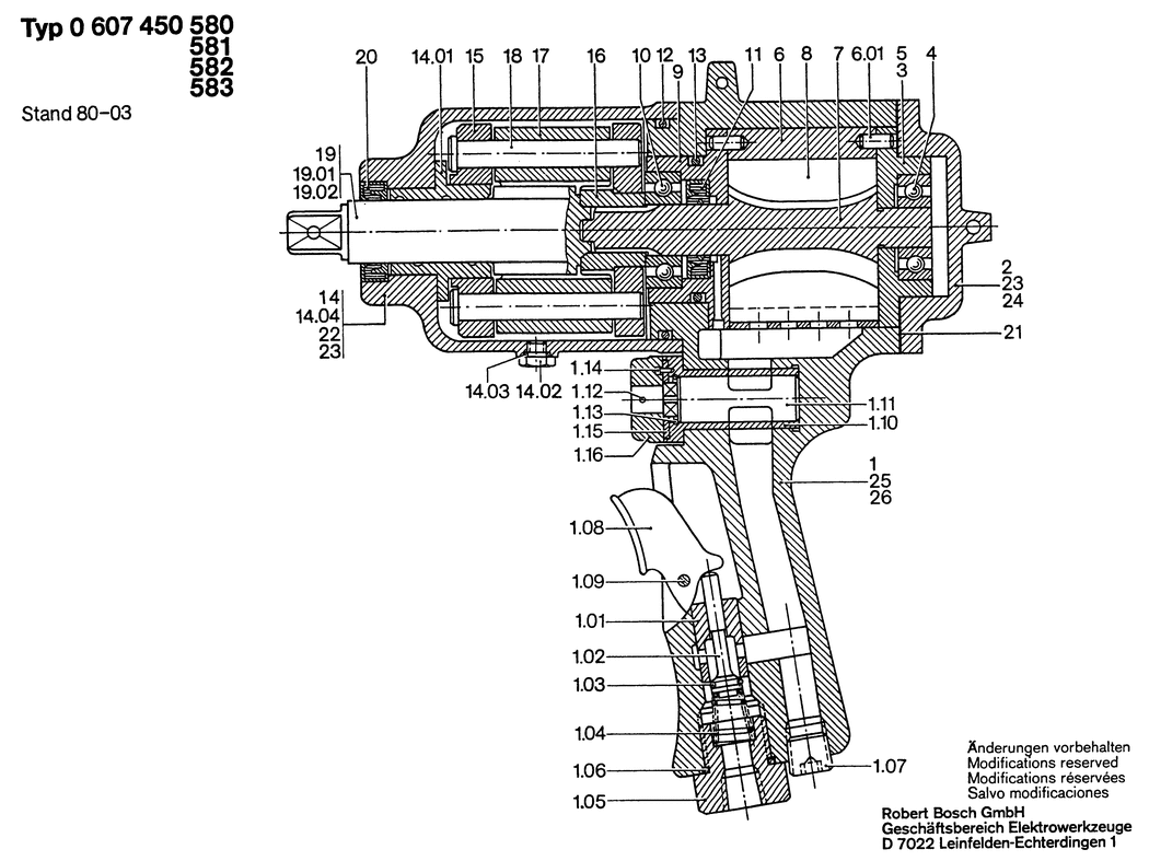 Bosch ---- / 0607450580 / --- Spare Parts