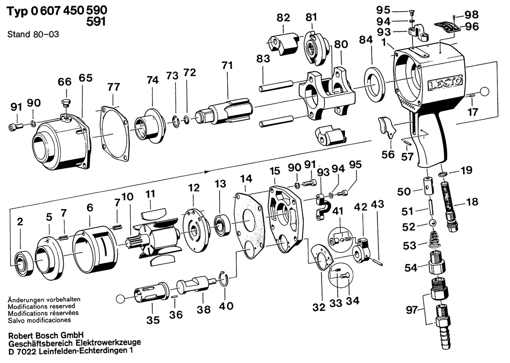 Bosch ---- / 0607450590 / --- Spare Parts