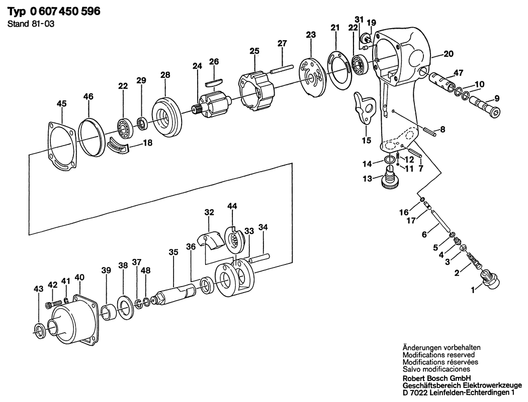 Bosch ---- / 0607450596 / --- Spare Parts