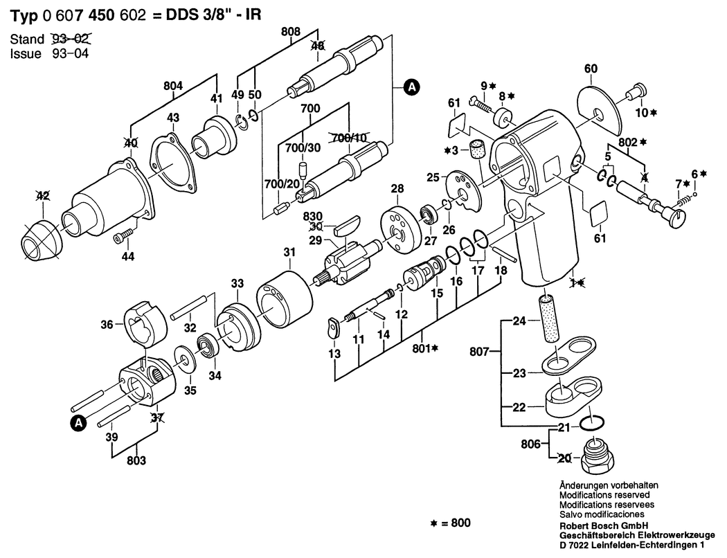 Bosch DDS 3/8 / 0607450602 / --- Spare Parts