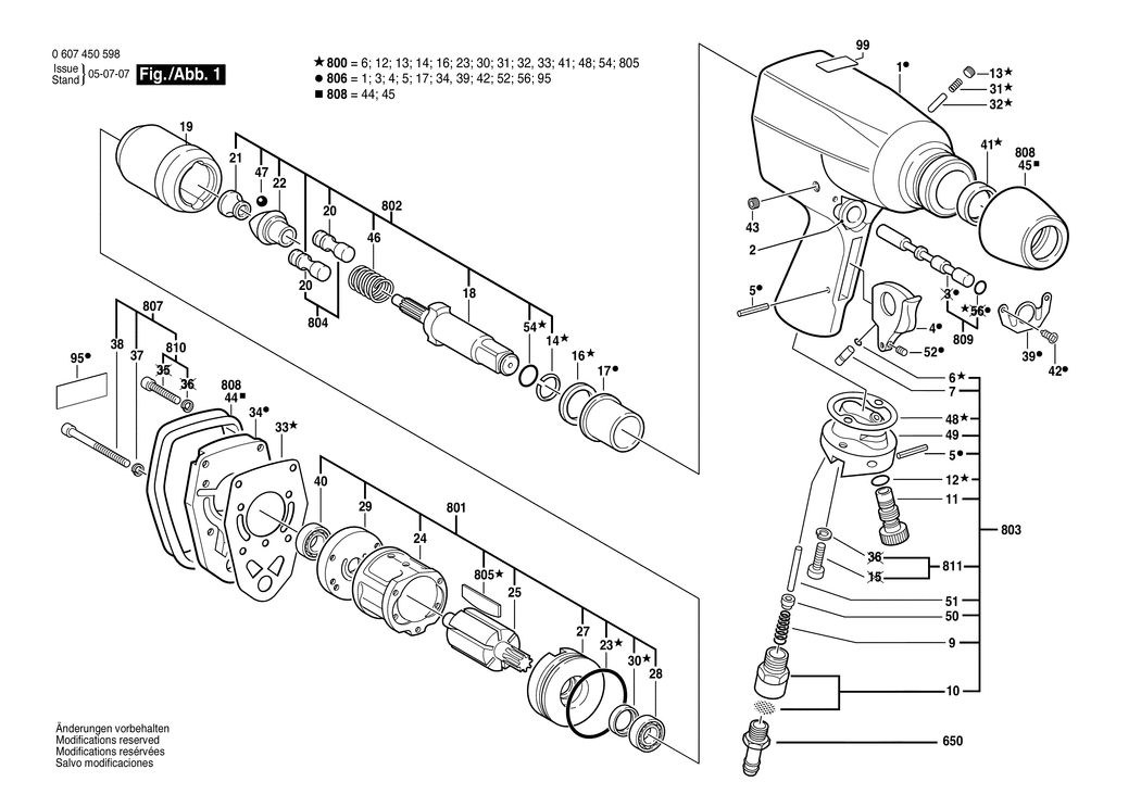 Bosch Y-6T 1/2 / 0607450611 / --- Spare Parts